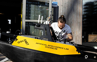 Masterstudenten Magnus (29) har utviklet en selvkjørende båt som kan frakte folk på Oslofjorden