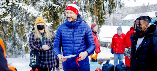 Kronprinsen besøkte Turistforeningens dugnadsgjeng i Maridalen