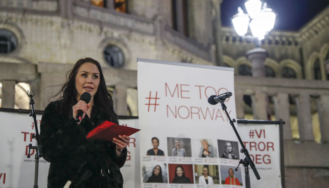 June Holm fra Vi tror deg-stiftelsen blir appellant under markeringen mot frifinnelsen av Gaute Drevdal fra åtte av ni voldtekter. June Holm fra Vi tror deg-stiftelsen blir appellant under markeringen mot frifinnelsen av Gaute Drevdal fra åtte av ni voldtekter.