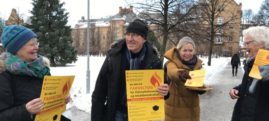 Nytt fakkeltog mot nedleggelse av Ullevål sykehus. – Et angrep på lokaldemokratiet