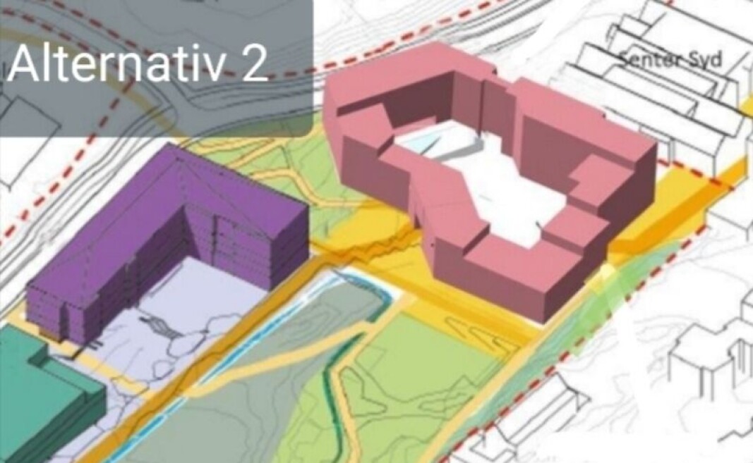Alternativ 2, som er plan- og bygningsetaten sitt. Alternativ 2, som er plan- og bygningsetaten sitt.