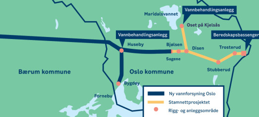Avtale om nye hovedvannledninger i Oslo er inngått