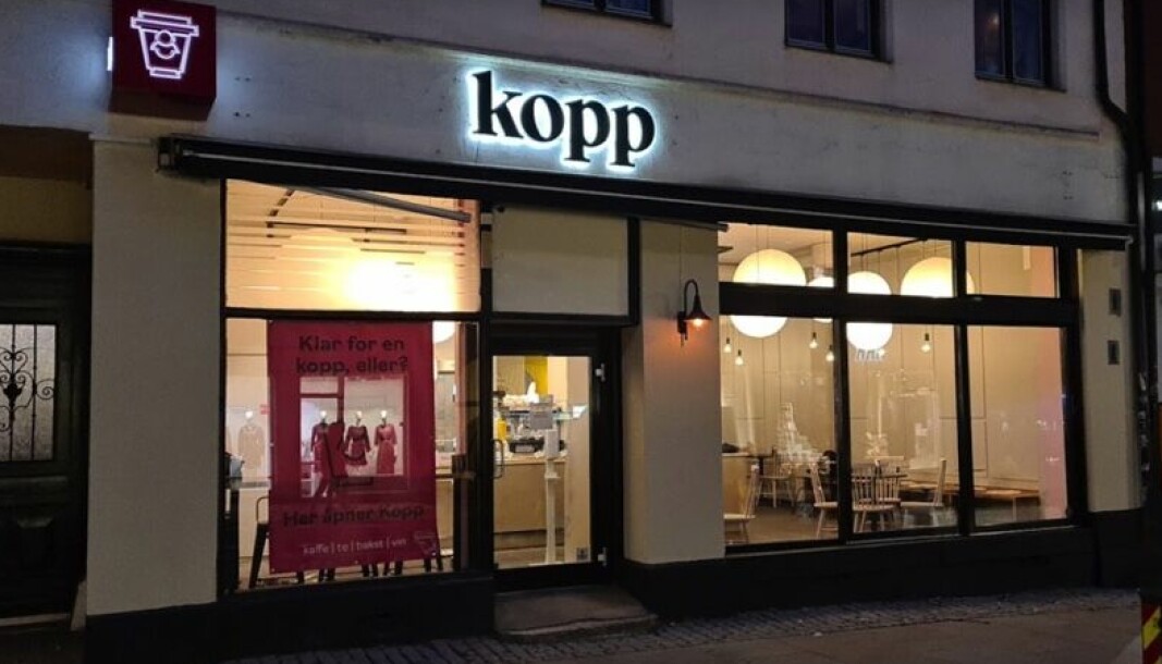 Slik så fasaden til Kopp ut i Thorvald Meyers gate på Grünerløkka.