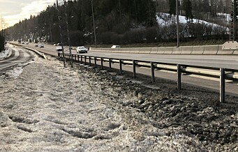 Ny studie: Store mengder mikroplast i snøen langs Oslos veier