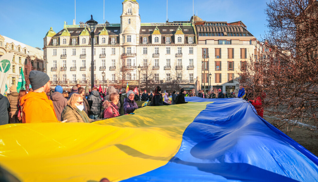 Ingen kunne ha forutsett den situasjonen som nå har oppstått i Ukraina. Arbeidsutvalget godta forslag om en ny hovedparole til støtte for kvinner på flukt i Ukraina, sier innleggsforfatterne. Foto: Beate Oma Dahle / NTB Ingen kunne ha forutsett den situasjonen som nå har oppstått i Ukraina. Arbeidsutvalget godta forslag om en ny hovedparole til støtte for kvinner på flukt i Ukraina, sier innleggsforfatterne. Foto: Beate Oma Dahle / NTB