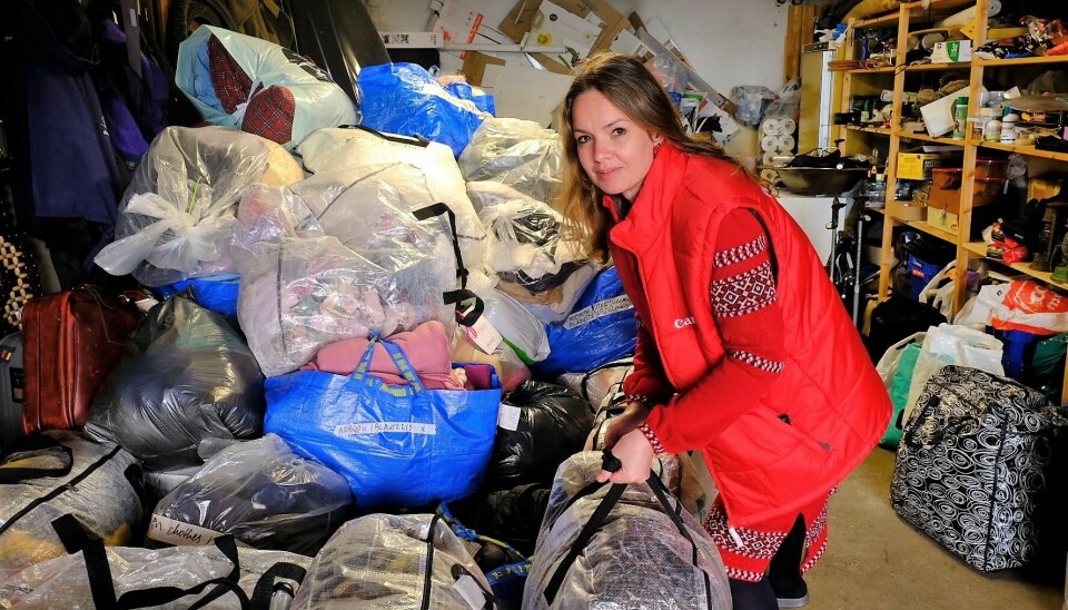 Tetyana Bondarenk har mottatt pose på pose med hjelp til folket i Ukraina.