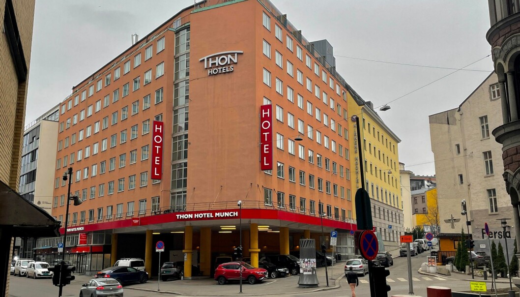 På Thon Hotel Munch skal flyktningene fra Ukraina bli innkvartert fremover. På Thon Hotel Munch skal flyktningene fra Ukraina bli innkvartert fremover.