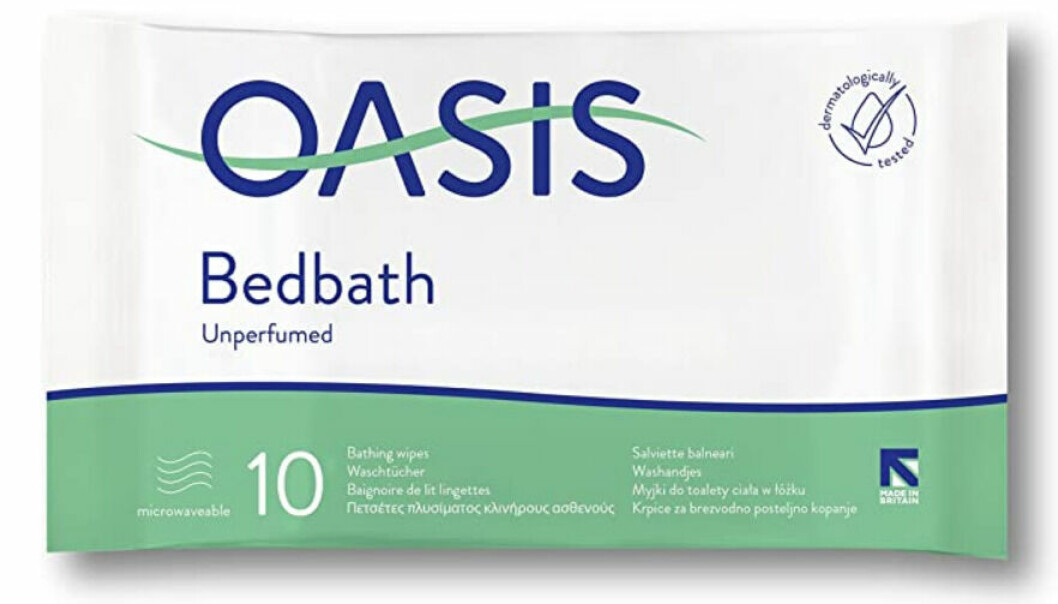 Bakterien er funnet i én ferdig fuktet engangs vaskeklut fra en uåpnet pakke av vaskeklutproduktet «Oasis Bedbath, Unperfumed».