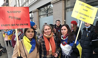 Julia, Nataliya og Inna da Ukrainas plass på Skillebekk ble avduket: - En kjempefin støtte for hjemlandet vårt