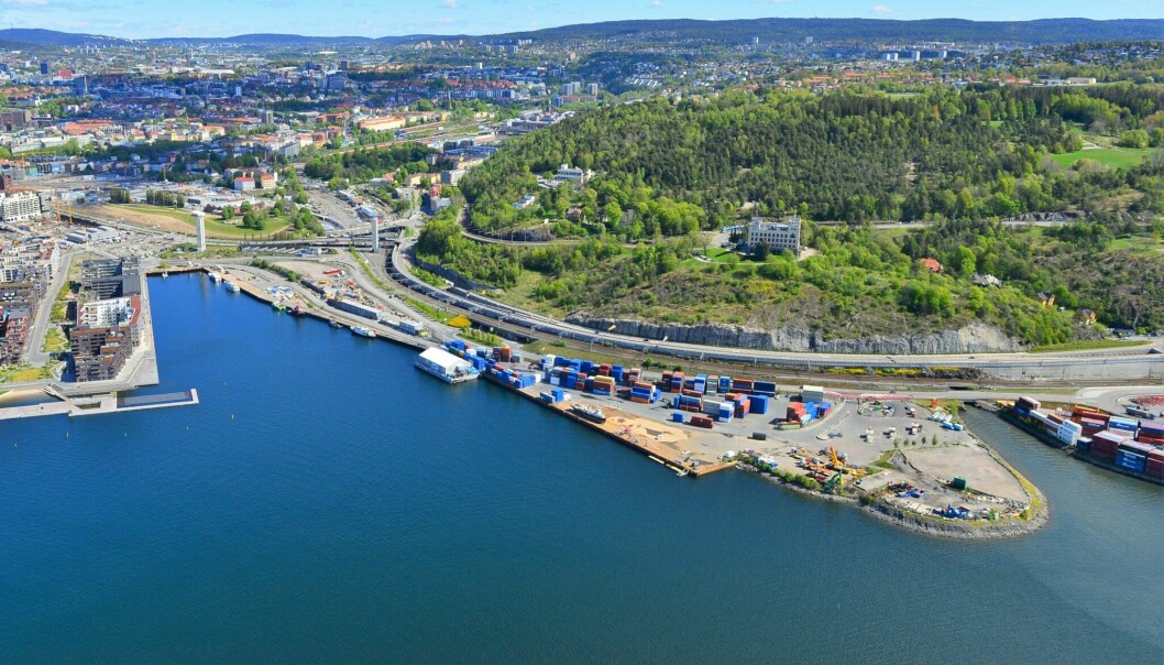 Grønlikaia nedenfor den gamle Sjømannsskolen og Ekebergåsen får 1.500 nye boliger. Men Oslo Havns selskap Hav Eiendom planlegger også grøntområder.