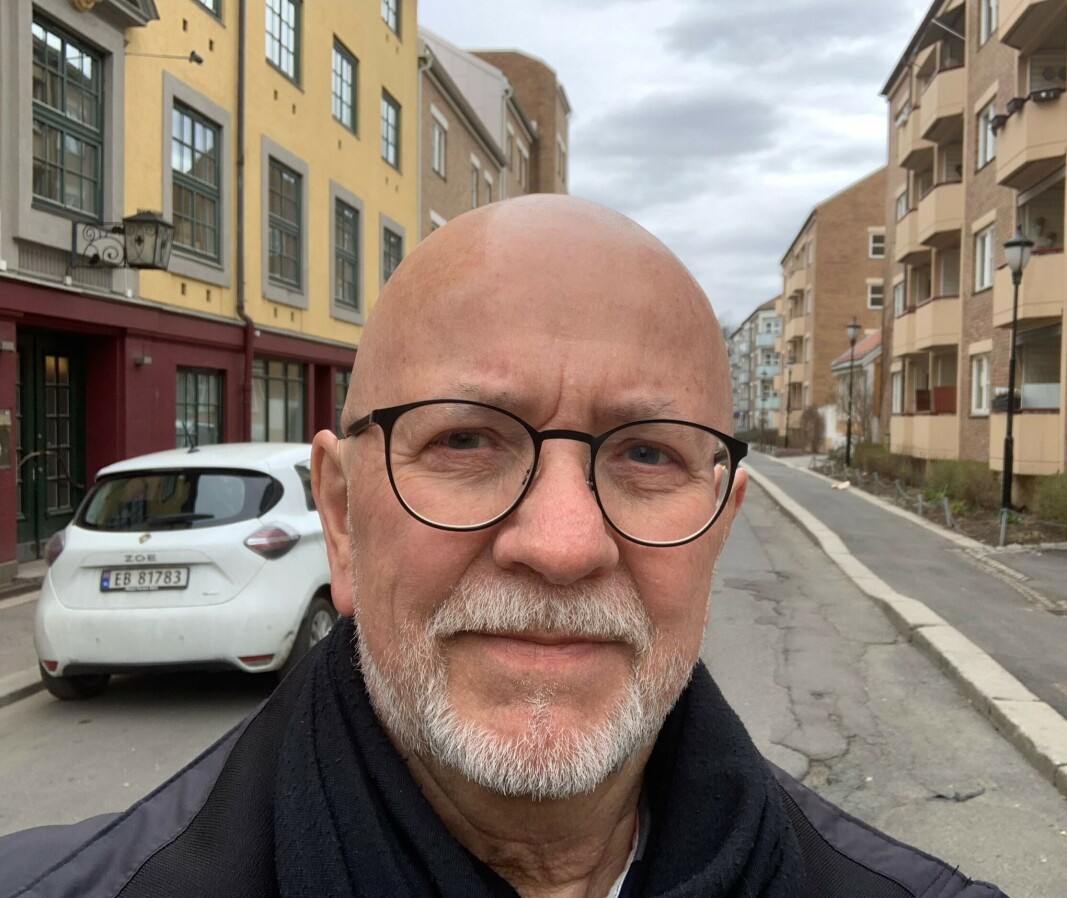 Per Østvold, leder Korsgata borettslag, er skeptisk til det som kan bli etablering av en stor restaurant i nabolaget. Markveien 57 til venstre. Per Østvold, leder Korsgata borettslag, er skeptisk til det som kan bli etablering av en stor restaurant i nabolaget. Markveien 57 til venstre.