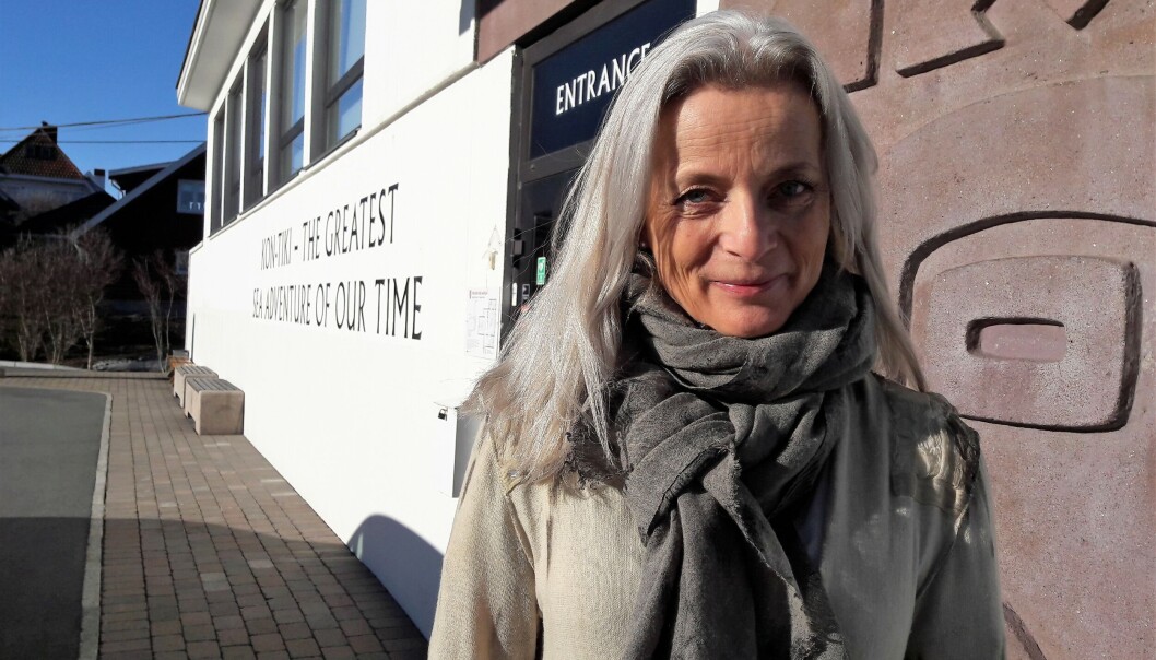 Museumsdirektør Liv Heyerdahl ønsker å fortelle historiene også på en mer modere måte enn den tradisjonelle museumsmåten med montere og passive tilskuere. Museumsdirektør Liv Heyerdahl ønsker å fortelle historiene også på en mer modere måte enn den tradisjonelle museumsmåten med montere og passive tilskuere.