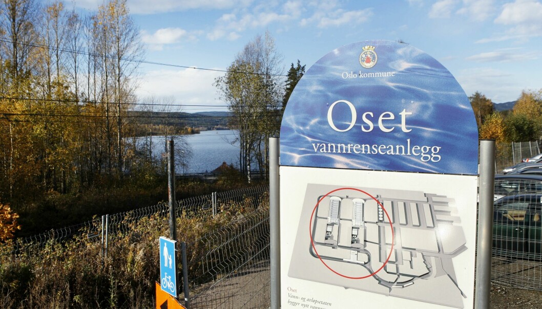 Fra Oset vannrenseanlegg får Oslo vanligvis 90 prosent av sitt drikkevann. Nå tilføres omlag 10 prosent vann fra Bærum og Nedre Romerike.