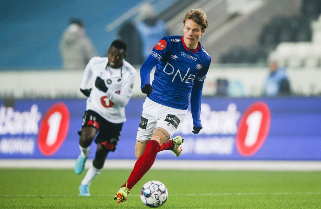 Odin Thiago Holm slik vi husker ham på sitt beste - her mot Odd i en seriekamp i fjor. Odin Thiago Holm slik vi husker ham på sitt beste - her mot Odd i en seriekamp i fjor.
