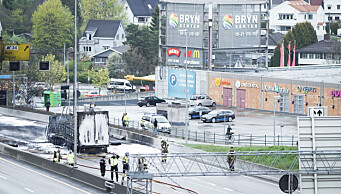 E6 i Oslo åpnet etter vogntogbrann