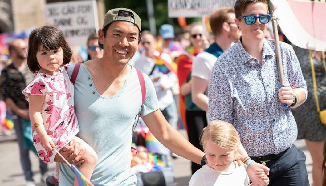 Familier deltok også sist Oslo Pride ble arrangert uten koronarestriksjoner i 2019. Familier deltok også sist Oslo Pride ble arrangert uten koronarestriksjoner i 2019.