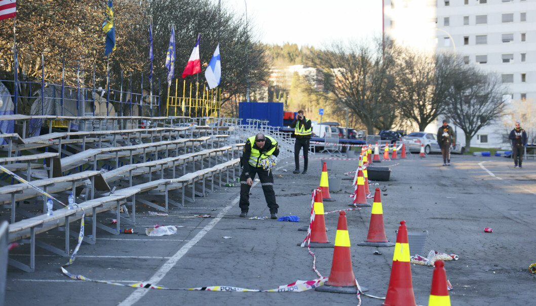 Sju personer ble skadd da en bil kjørte inn i en tribune under et motorshow på Bjerkebanen i Oslo i april.