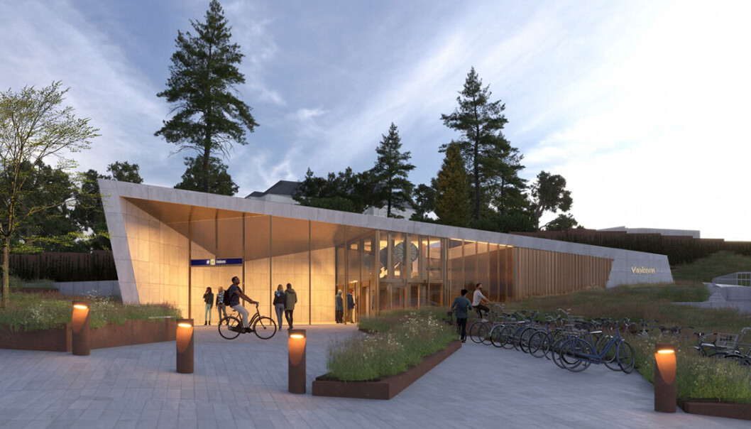 Gottlieb Paludan Architects har i samarbeid med L2 Arkitekter vunnet konkurransen om å designe Vækerø stasjon på Fornebubanen. Gottlieb Paludan Architects har i samarbeid med L2 Arkitekter vunnet konkurransen om å designe Vækerø stasjon på Fornebubanen.