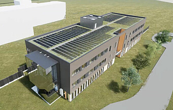 Nå åpnes pilotanlegget for solceller på det grønne taket på Løren skole