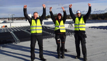 Fra venstre Tommy Engvik, Simona Petroncini og Trygve Mongstad i Over Easy Solar. Fra venstre Tommy Engvik, Simona Petroncini og Trygve Mongstad i Over Easy Solar.