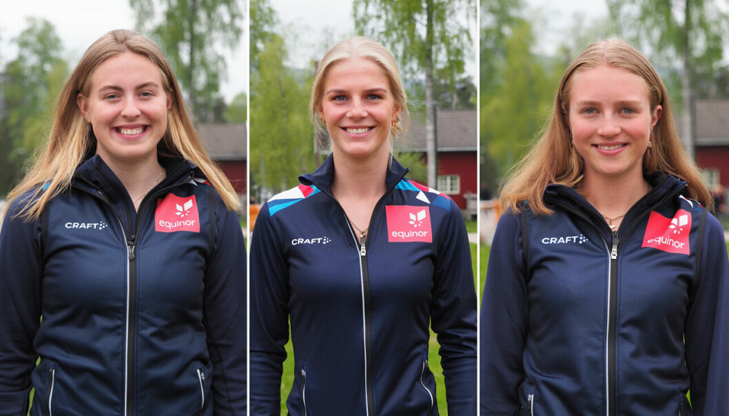 Tuva Anine Brusveen-Jensen (Lyn Ski), Nora Elisabeth Falster (Heming IL) og Milla Grosberghaugen Andreassen (Bækkelagets SK\Team Kollen) har klart å nå opp til juniorlandslaget på ski.