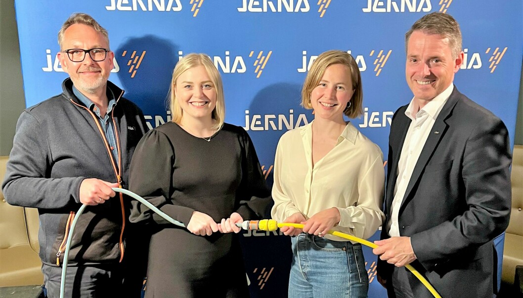 Jernia-leder Espen Karlsen, nestleder i Høyre Tina Bru, Framtiden i våre hender-leder Anja Bakken Riise og Virke-leder Ivar Horneland Kristensen er alle opptatt av at reparasjoner må bli lettere å gjennomføre.