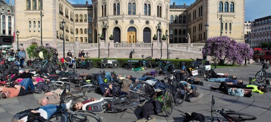 Syklister markerte usikkerheten ved å være syklist i Oslo-trafikken