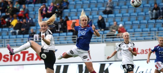 Kladdeføre for Vålerengas damer mot Rosenborg. - Idag var vi veldig heldige, mener VIF-treneren