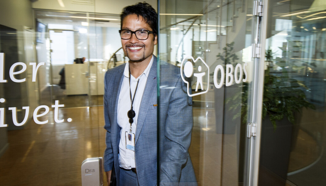 — Alternativet er ikke å stoppe dette årtusens viktigste kollektiv- og byutviklingsprosjekt i hele regionen, sier Obos-sjef Daniel Kjørberg Siraj om Fornebubanen. — Alternativet er ikke å stoppe dette årtusens viktigste kollektiv- og byutviklingsprosjekt i hele regionen, sier Obos-sjef Daniel Kjørberg Siraj om Fornebubanen.