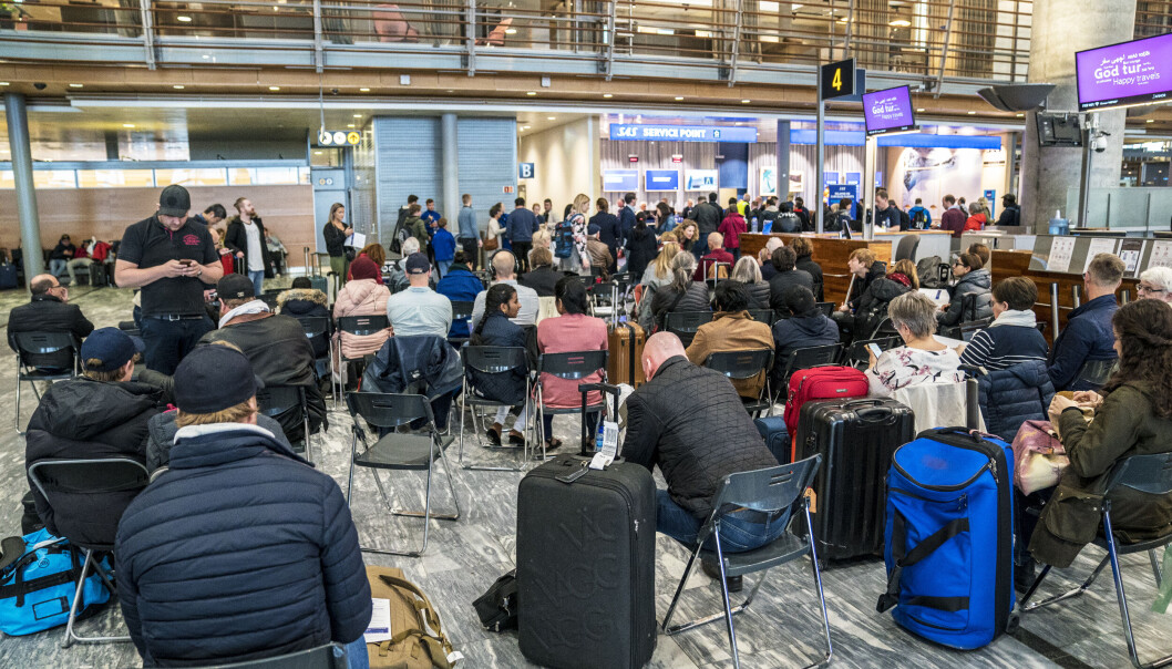 31 flyteknikere blir tatt ut i streik fra lørdag morgen. Det vil føre til problemer i flytrafikken. Slik så det ut på Gardermoen da SAS-pilotene streiket i 2019. 31 flyteknikere blir tatt ut i streik fra lørdag morgen. Det vil føre til problemer i flytrafikken. Slik så det ut på Gardermoen da SAS-pilotene streiket i 2019.