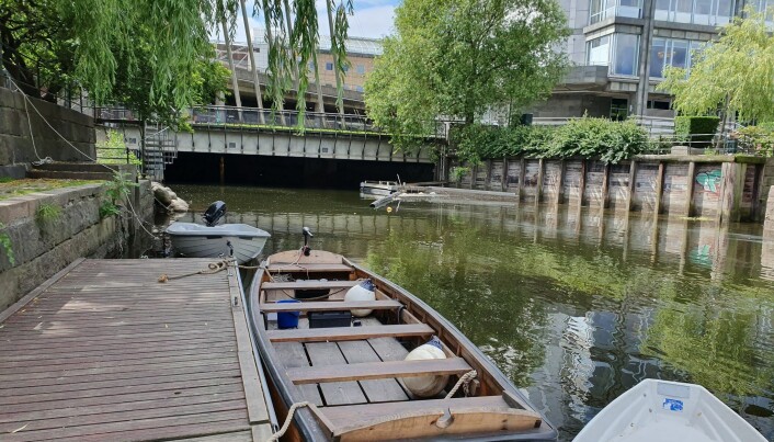 Ei lørje er en type ferje som før i tiden ble brukt for å frakte folk og fe langs og over elver. Den er flat i bunnen, noe som er en fordel i Akerselvas vekslende nivå av høyvann og lavvann. Ei lørje er en type ferje som før i tiden ble brukt for å frakte folk og fe langs og over elver. Den er flat i bunnen, noe som er en fordel i Akerselvas vekslende nivå av høyvann og lavvann.