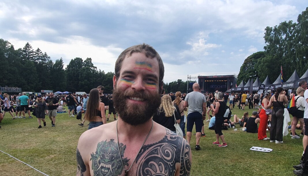Utrolig viktig at festivalen kan gå som den skal og jeg føler meg trygg her, sier Kolbjørn Kverne. Utrolig viktig at festivalen kan gå som den skal og jeg føler meg trygg her, sier Kolbjørn Kverne.
