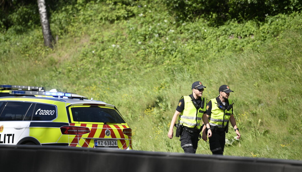 Politet gjør undersøkelser på E6 ved Mortensrud etter at Sian-leder var involvert i en trafikkulykke. Foto: Annika Byrde / NTB Politet gjør undersøkelser på E6 ved Mortensrud etter at Sian-leder var involvert i en trafikkulykke. Foto: Annika Byrde / NTB