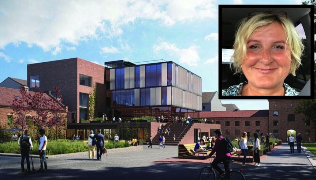 Slik ser en for seg gårdsrommet i Myntgata med nybygg for skole, sett fra Kavaleristallen. — Det blir kjempeflott at området, bygningsmassen og gårdsrommet tas i bruk i enda større grad enn i dag, sier Kristi Hjelle Horntvedt ved Oslobygg KF. Slik ser en for seg gårdsrommet i Myntgata med nybygg for skole, sett fra Kavaleristallen. — Det blir kjempeflott at området, bygningsmassen og gårdsrommet tas i bruk i enda større grad enn i dag, sier Kristi Hjelle Horntvedt ved Oslobygg KF.