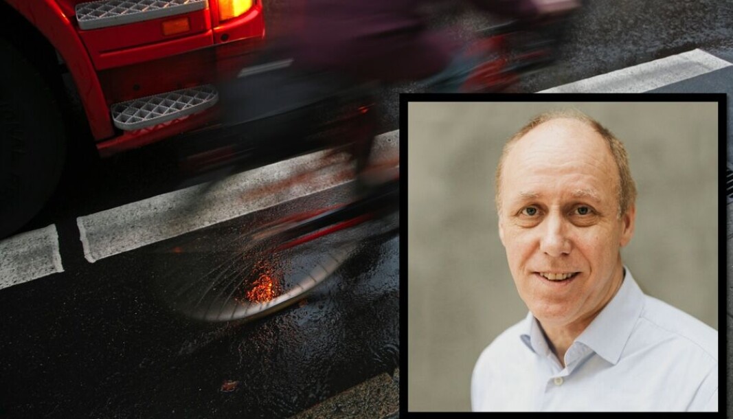 — På den ene siden er det naturlig med tanke på at Oslo er en storby med et stort sentrum som frekventeres av mange syklister. Samtidig er ikke forholdene optimale for dem, sier Torbjørn Brandeggen ved Tryg Forsikring. — På den ene siden er det naturlig med tanke på at Oslo er en storby med et stort sentrum som frekventeres av mange syklister. Samtidig er ikke forholdene optimale for dem, sier Torbjørn Brandeggen ved Tryg Forsikring.