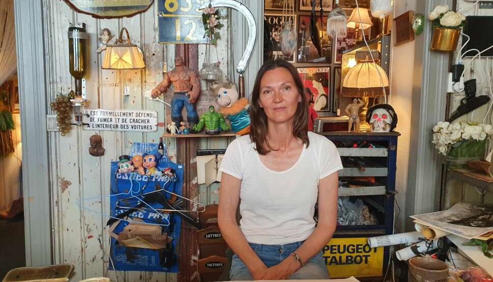 Nina Banggren driver butikken Fransk Bazar i Grüners gate 5. Butikken er godt likt blant kundene, som er sjokkerte over at den lille butikken må flytte ut.