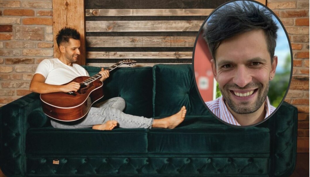 Ukrainske Maksim Kuznytzov (38) er i full gang med å lage seg en musikkarriere i Norge. Ukrainske Maksim Kuznytzov (38) er i full gang med å lage seg en musikkarriere i Norge.