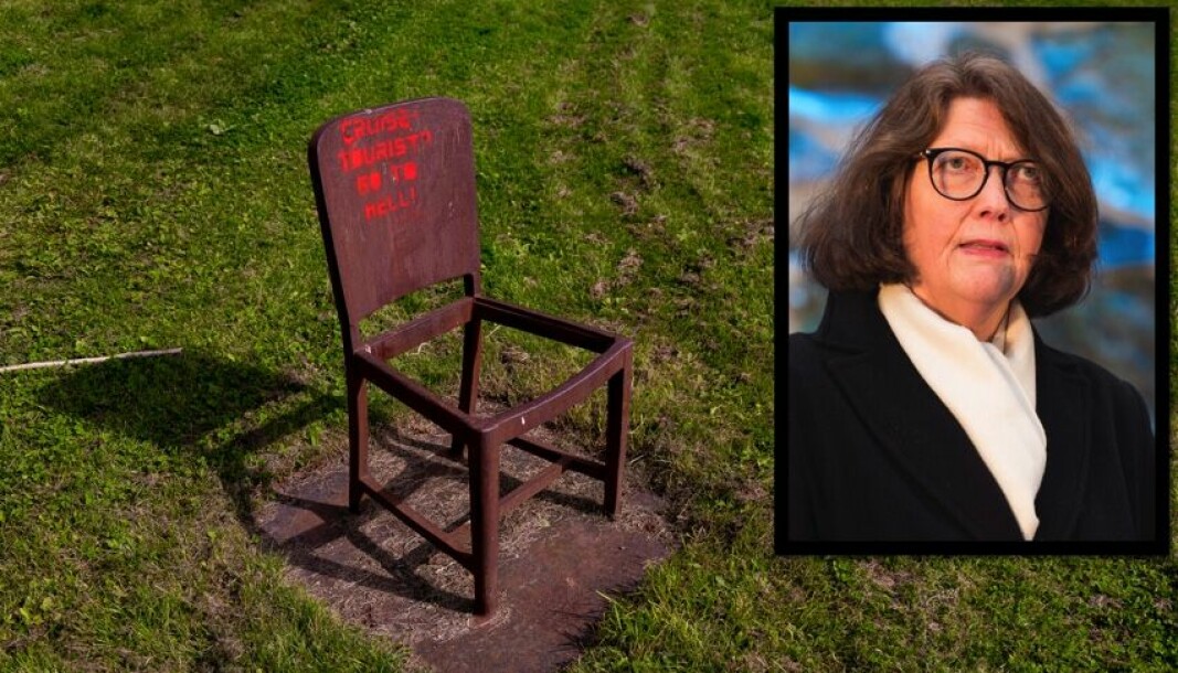 Minnesmerket «Sted for erindring» er blitt utsatt for hærverk. — Det er rystende at noen er så lite følsomme, sier Guri Hjeltnes, direktør ved Holocaustsenteret.