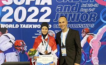 Amina Hammich (17) fra Grorud Taekwondo Klubb tok Norges første medalje i junior-VM siden 2004
