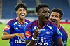 Oslo 20220807. Seedy Jatta feirer etter scoring under eliteseriekampen i fotball 2022 mellom Vålerenga og Aalesund på Intility Arena.