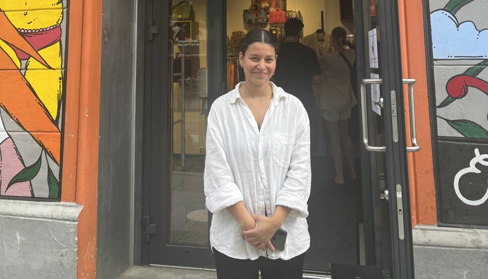 Daniela Marques Branco styrer UFF-butikken i Thorvald Meyers gate på Grünerløkka, som også selger vintage klær.
