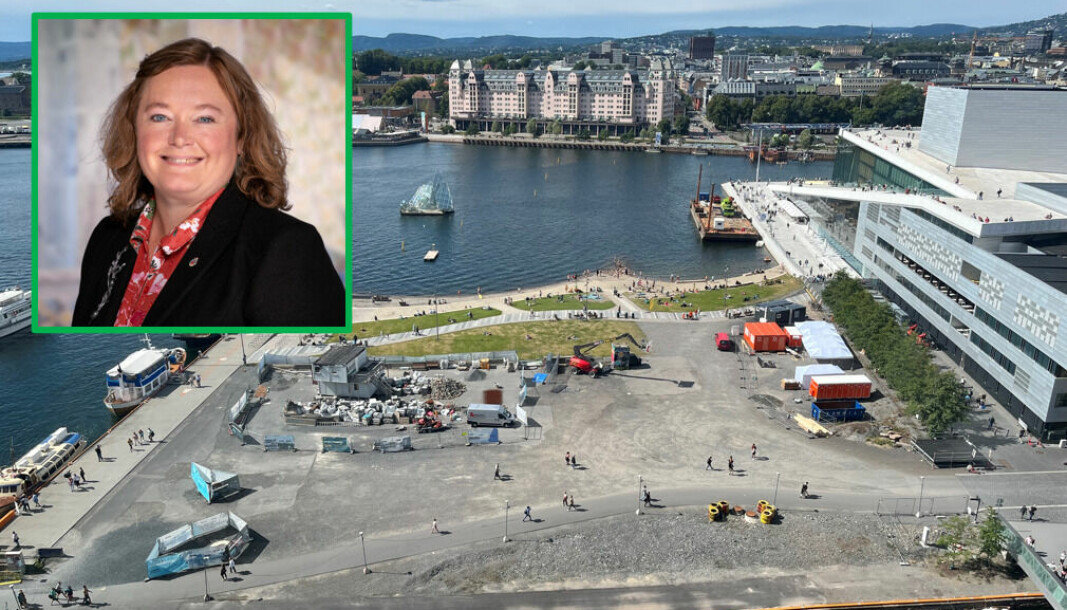 Oslo fortjener bedre enn dette, sier Anne Haabeth Rygg, gruppeleder for Oslo Høyre. Det er ennå ikke bestemt hva som skal skje her ved Operastranda.
