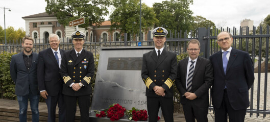 Nytt minnesmerke avduket på Akershusstranda. Hedrer norske soldater som falt i Normandie i 1944