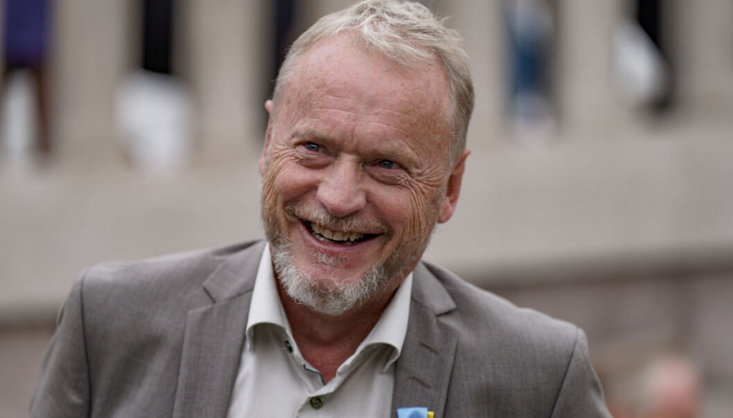Byrådsleder Raymond Johansen under en Ukraina-markering for Stortinget. Byrådsleder Raymond Johansen under en Ukraina-markering for Stortinget.