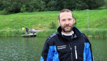 Avdelingsdirektør Terje Laskemoen i bymiljøetaten er bekymret for misfargingen i Hovinbekken og Teglverksdammen, Avdelingsdirektør Terje Laskemoen i bymiljøetaten er bekymret for misfargingen i Hovinbekken og Teglverksdammen,