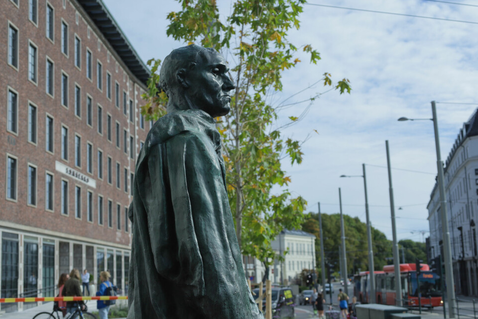 Endelig er skulpturen tilbake etter 7 år. Foto: Jørgen Rist Holmen / Oslo kommune
