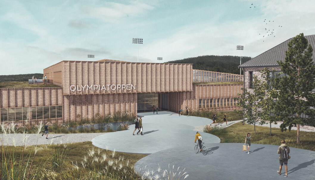 Slik så Olympiatoppen og arkitektene for seg at det nye toppidrettssenteret mellom dagens senter og Sognsvann skulle bli seende ut. Slik så Olympiatoppen og arkitektene for seg at det nye toppidrettssenteret mellom dagens senter og Sognsvann skulle bli seende ut.