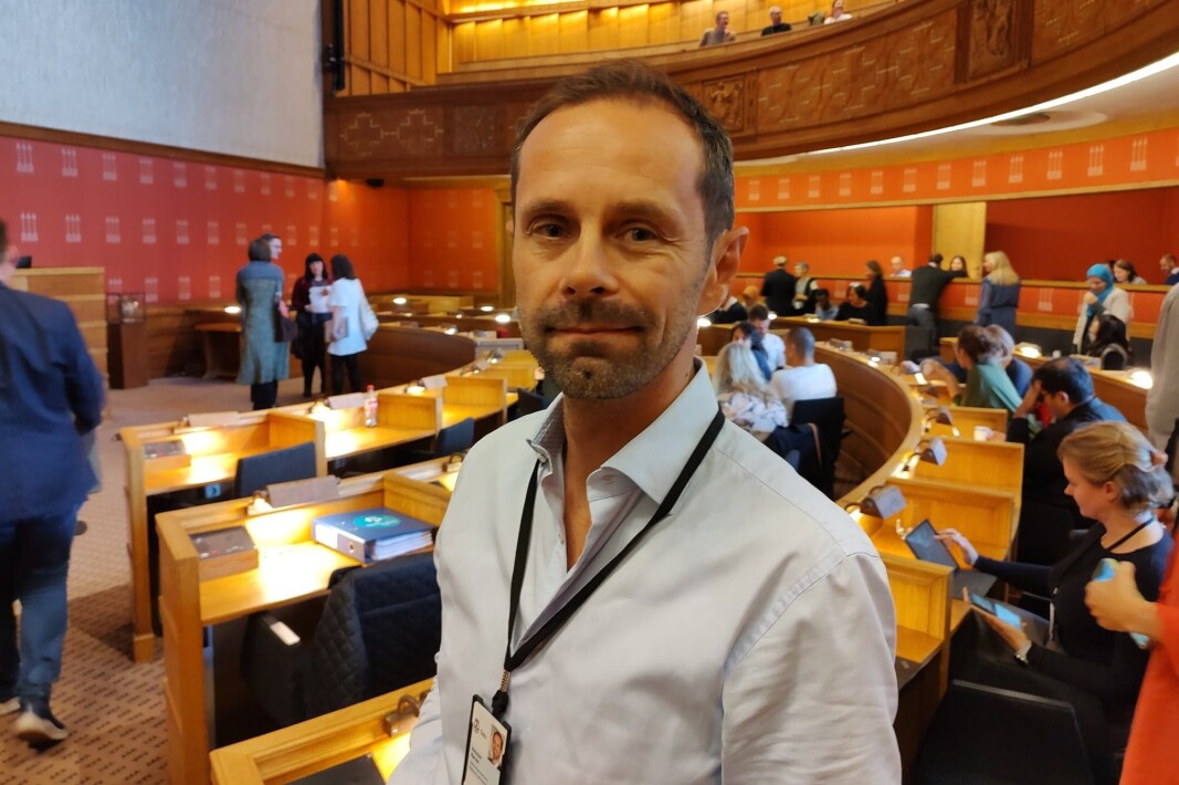 Kraftig reaksjon på at byrådslederen varslet krisebudsjett: — Det er et historisk stort budsjett og for første gang over 90 milliarder kroner, sier Hallstein Bjercke (V). Kraftig reaksjon på at byrådslederen varslet krisebudsjett: — Det er et historisk stort budsjett og for første gang over 90 milliarder kroner, sier Hallstein Bjercke (V).