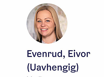 På bystyrets nettside er Eivor Evenrud nå oppført som uavhengig representant.