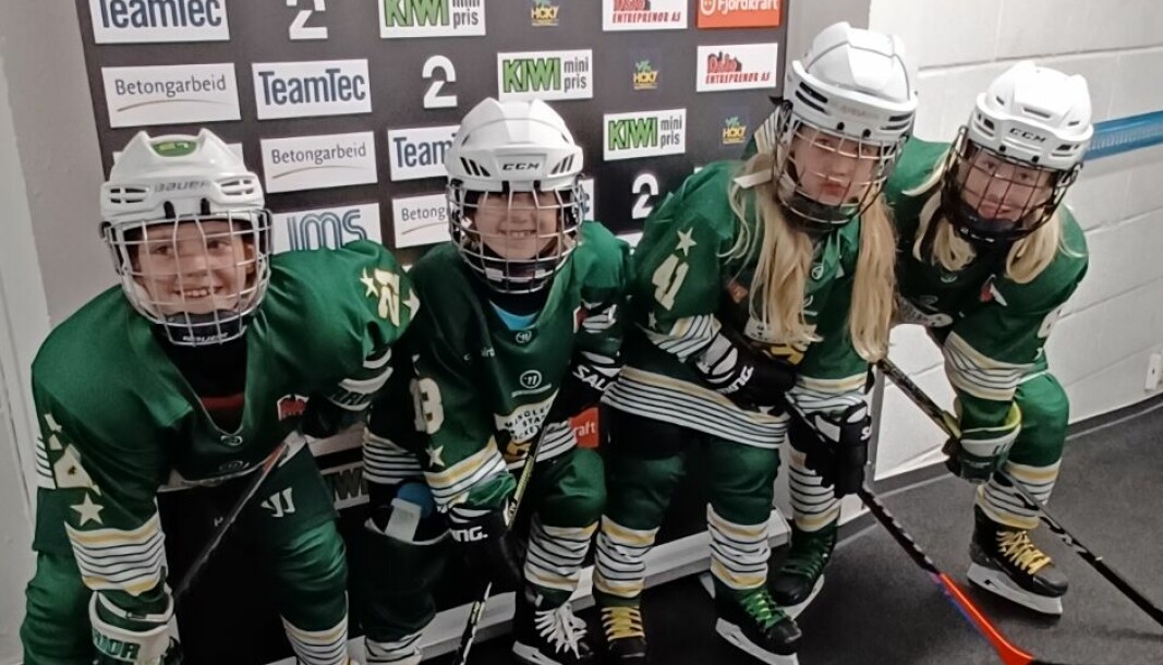 Cathrine Kråkenes i Manglerud Star mener jenter må kjempe litt ekstra for å få en plass i norsk ishockey. Her er deler av Manglerud Stars JU11-lag som datteren hennes, Saga, spiller på.